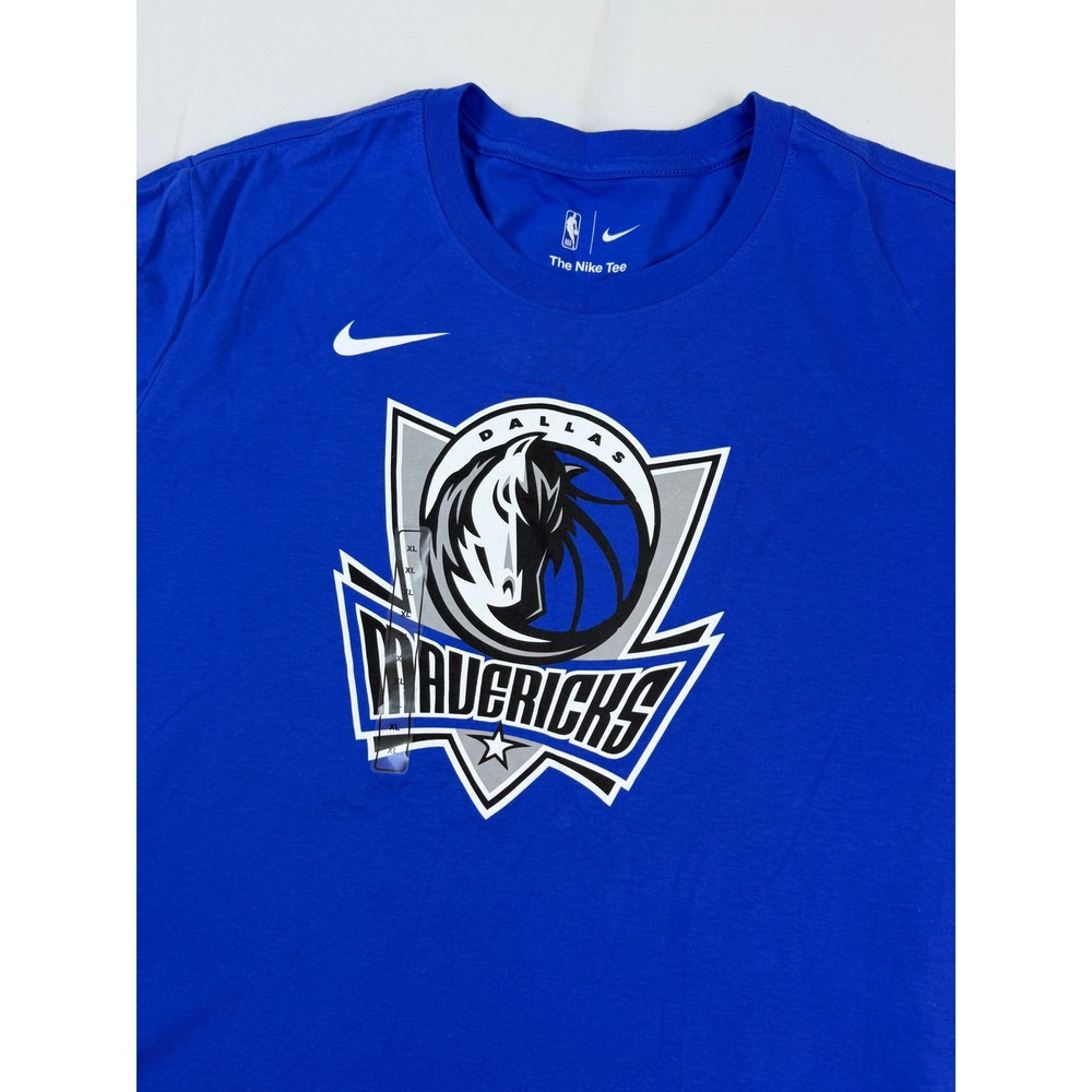 Nike Dallas Mavericks T-Shirt Mens XL Blue NBA Basketball Logo Graphic Tee